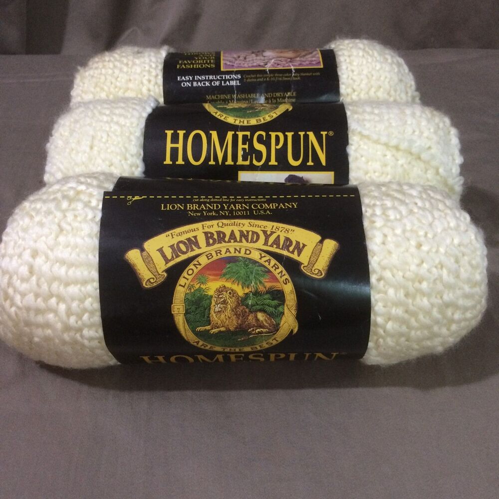 Lion Brand Homespun Yarn Lot of 3 Skeins Textured Bulky Deco #309